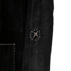 新品 Sisii x PAM DIETRICH / シシ x パムディートリッヒ コラボ / My Jacket カーフ スエード / レザー ジャケット / BLACK