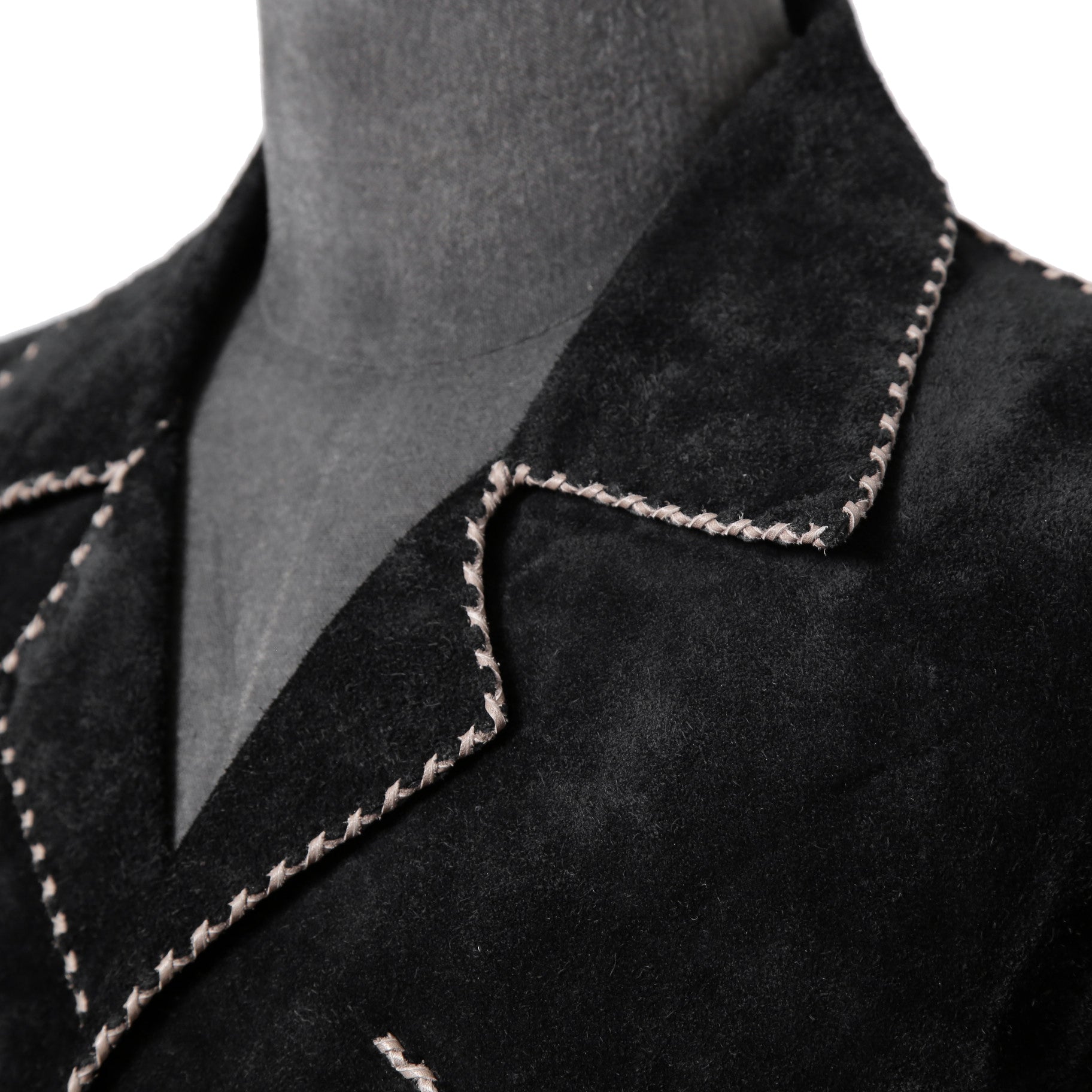 新品 Sisii x PAM DIETRICH / シシ x パムディートリッヒ コラボ / My Jacket カーフ スエード / レザー ジャケット / BLACK