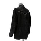 新品 Sisii x PAM DIETRICH / シシ x パムディートリッヒ コラボ / My Jacket カーフ スエード / レザー ジャケット / BLACK