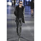 希少 美品 SAINT LAURENT PARIS サンローラン パリ / エディ期 2015-16AW ランウェイ Look 6着用 / ダブルブレスト  ミンク ファー コート / 398926 Y7IH1 / size 46 (BLACK)