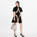 LOUIS VUITTON ルイヴィトン / 21AW モノグラム フラワー カーブ ドレス / 半袖 / RW212UOL FLDR32 / size M