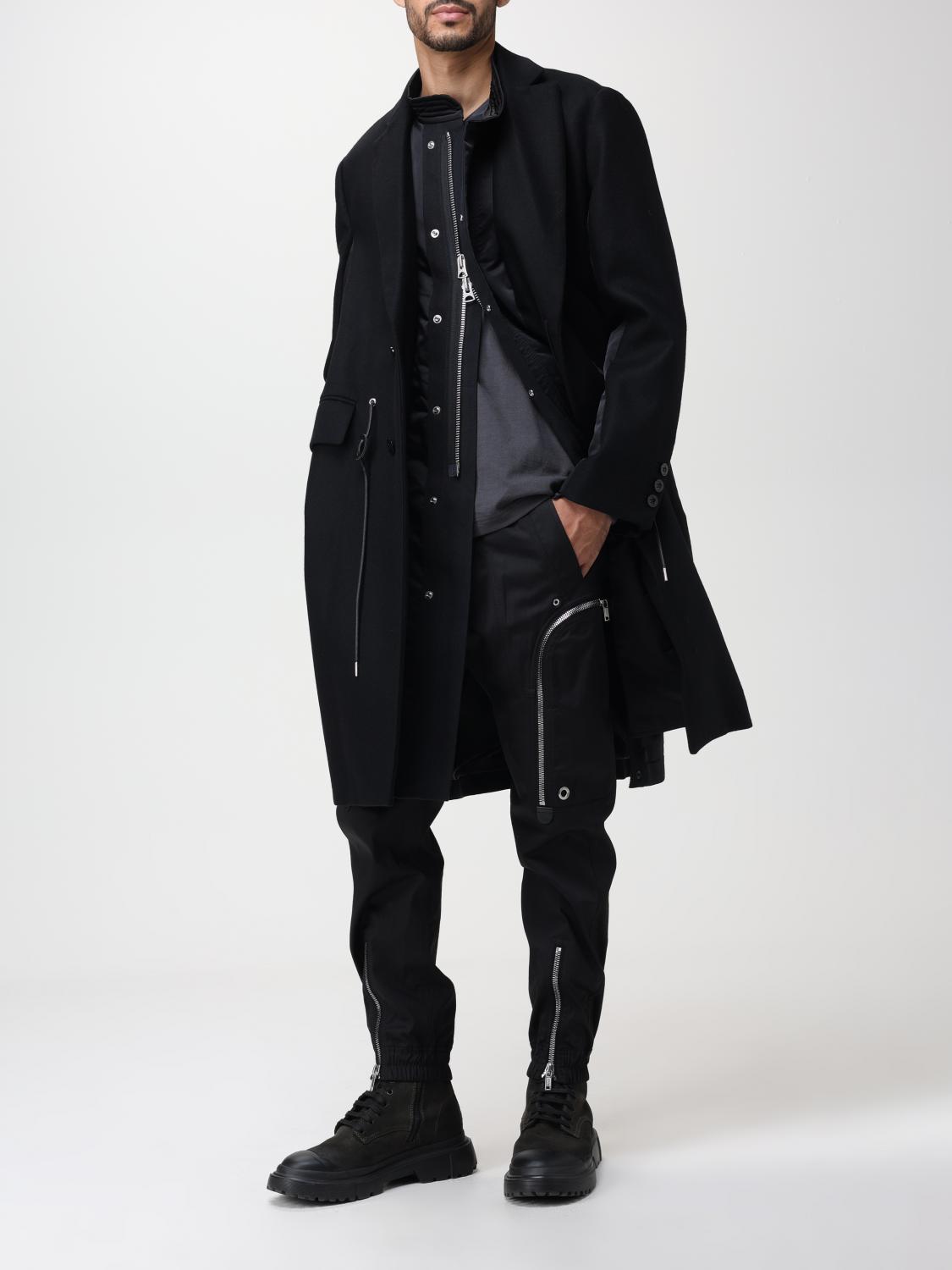 sacai サカイ / 美品 23AW ウール メルトン ドッキング コート / 23-03114M / size 1 (BLACK)