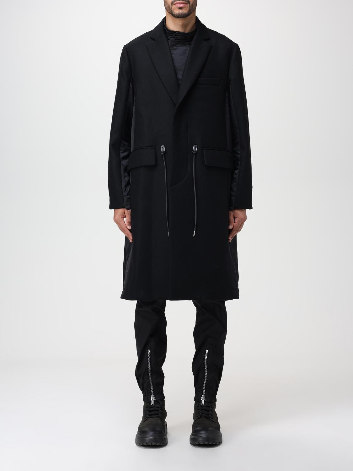 sacai サカイ / 美品 23AW ウール メルトン ドッキング コート / 23-03114M / size 1 (BLACK)